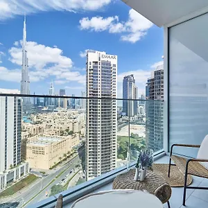  شقة Luxury With Burj Khalifa Or Canal View In Downtown - Marquise Square Tower الإمارات العربية المتحدة